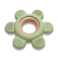 Massaggiagengive in Faggio e Silicone “FIORE” Fresh GREEN